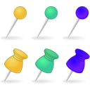 download Pins clipart image with 45 hue color
