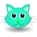 download Funny Kitty Face clipart image with 135 hue color