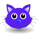 download Funny Kitty Face clipart image with 225 hue color