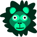 download Crazy Lion clipart image with 135 hue color
