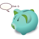 download Piggybank clipart image with 90 hue color