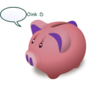 download Piggybank clipart image with 270 hue color