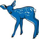 download Fawn clipart image with 180 hue color