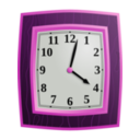 download Clock clipart image with 270 hue color