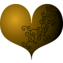 download Red Heart clipart image with 45 hue color