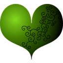 download Red Heart clipart image with 90 hue color