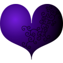 download Red Heart clipart image with 270 hue color