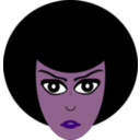 download Cartoon African American Woman clipart image with 270 hue color