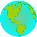 download Earth clipart image with 315 hue color