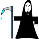 download Grim Reaper clipart image with 180 hue color