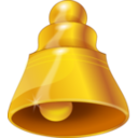 download Bell clipart image with 0 hue color