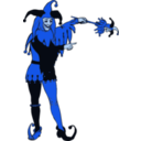 download Jester clipart image with 180 hue color