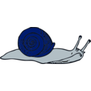 download Snail clipart image with 180 hue color