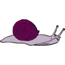 download Snail clipart image with 270 hue color