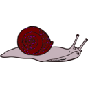 download Snail clipart image with 315 hue color