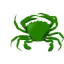 download Blue Crab clipart image with 270 hue color