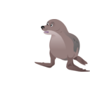 download Grey Seal clipart image with 315 hue color
