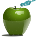 download Apple clipart image with 90 hue color