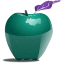 download Apple clipart image with 180 hue color