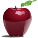 download Apple clipart image with 0 hue color