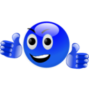 download Smiley 11 clipart image with 180 hue color