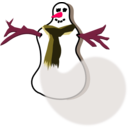 download Snowman Abstract clipart image with 315 hue color