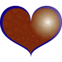 download Red Heart clipart image with 45 hue color