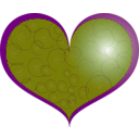 download Red Heart clipart image with 90 hue color