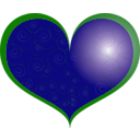 download Red Heart clipart image with 270 hue color