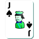 download White Deck Jack Of Spades clipart image with 135 hue color