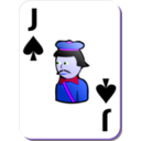 download White Deck Jack Of Spades clipart image with 225 hue color