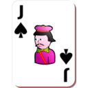 download White Deck Jack Of Spades clipart image with 315 hue color