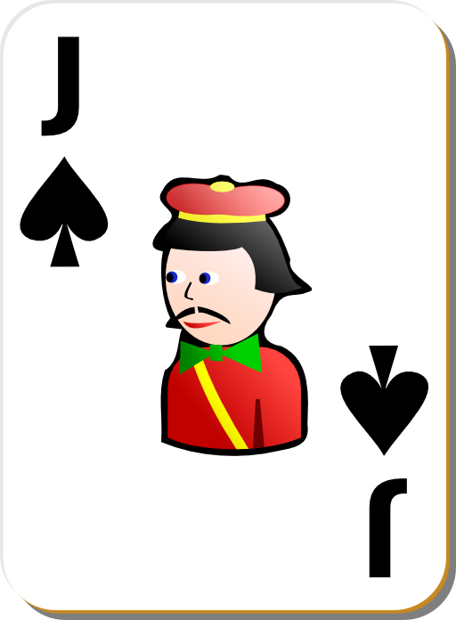 White Deck Jack Of Spades