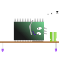 download Processor Sleeping clipart image with 270 hue color