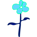 download Flower clipart image with 135 hue color