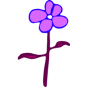 download Flower clipart image with 225 hue color