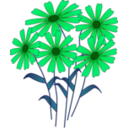 download Flowers clipart image with 90 hue color