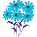 download Flowers clipart image with 135 hue color