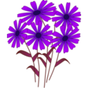 download Flowers clipart image with 225 hue color