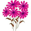 download Flowers clipart image with 270 hue color