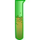download Bubbling Test Tube clipart image with 315 hue color