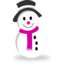 download Snowman clipart image with 315 hue color