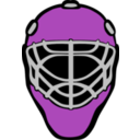 download Goalie Mask Simple clipart image with 180 hue color