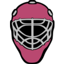 download Goalie Mask Simple clipart image with 225 hue color