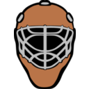 download Goalie Mask Simple clipart image with 270 hue color
