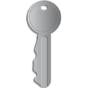 download Key clipart image with 0 hue color