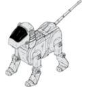 download Robot Dog clipart image with 0 hue color