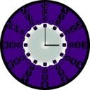 download Crazzy Clock Strange clipart image with 90 hue color