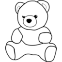 download Teddy Bear clipart image with 180 hue color