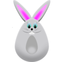 download Easter Egg Bunny clipart image with 0 hue color